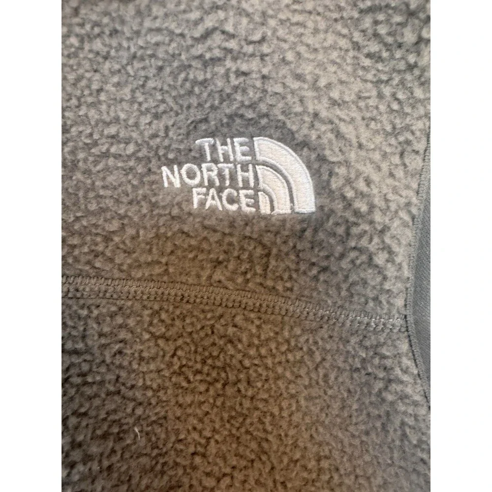 The North Face Men's Polyester, Large, Fleece, Zip Up Vest, Gray